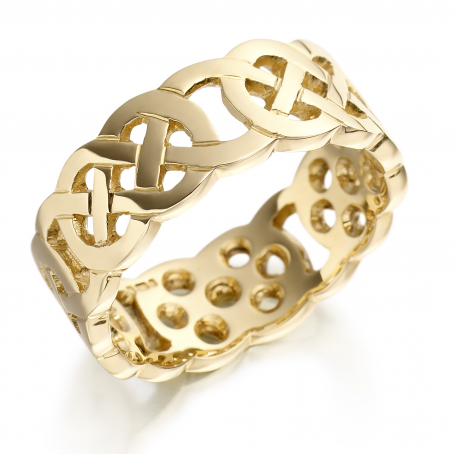14ct Yellow Gold Celtic Wedding Ring
