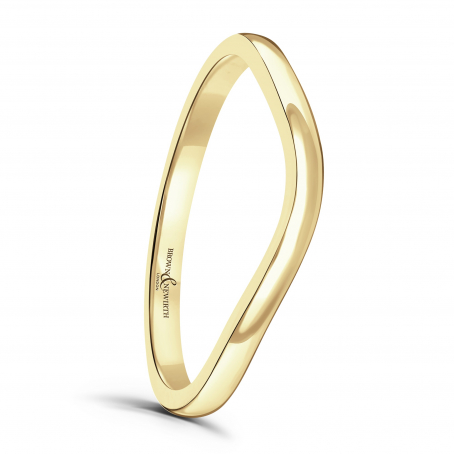 2.5mm Curved Wedding Ring - Silhouette