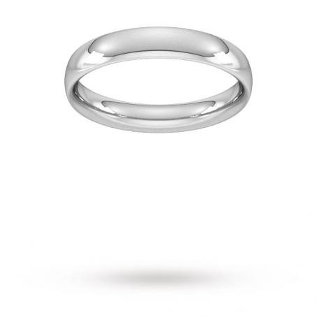 4mm Court Shaped Wedding Ring