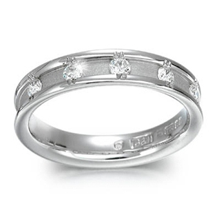 Platinum Diamond Set Wedding Ring