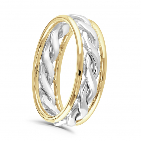 6mm Wire Twist Wedding Ring