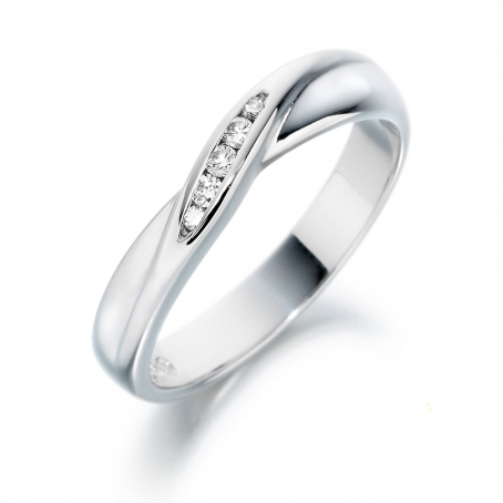 Platinum Diamond Set Wedding Ring