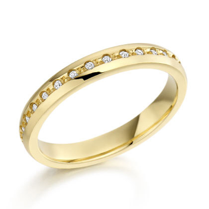 18ct Yellow Gold Diamond Wedding Ring