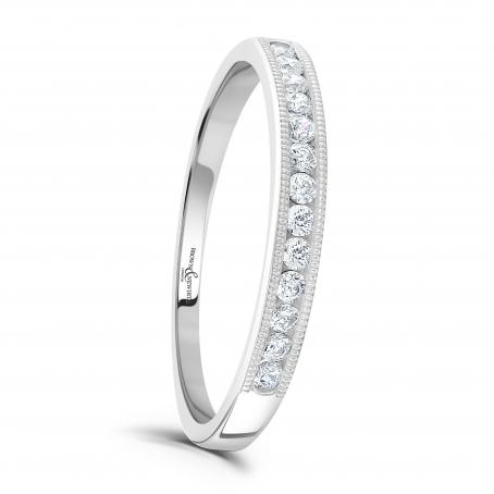 Beaded Diamond Set Wedding Ring - Everlee