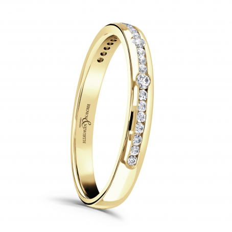 Brilliant Cut Diamond Set Wedding Ring - Xanadu