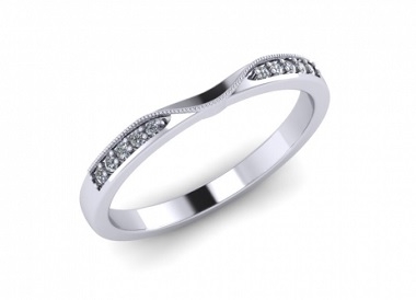 Platinum Diamond Set Wedding Ring