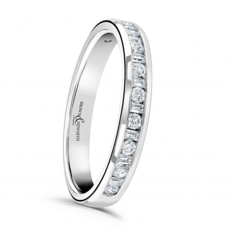 Ladies Diamond Wedding Ring - Charm