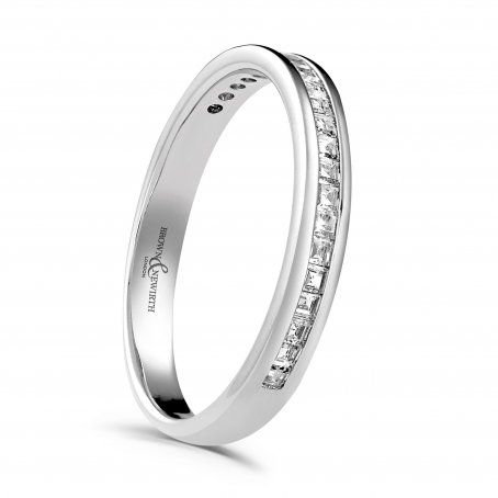 Palladium Diamond Set Wedding Ring