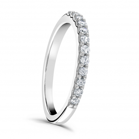 Shared Claw Diamond Wedding Eternity Ring - Harmony