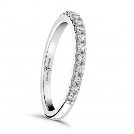 Shared Claw Diamond Wedding Eternity Ring - Harmony