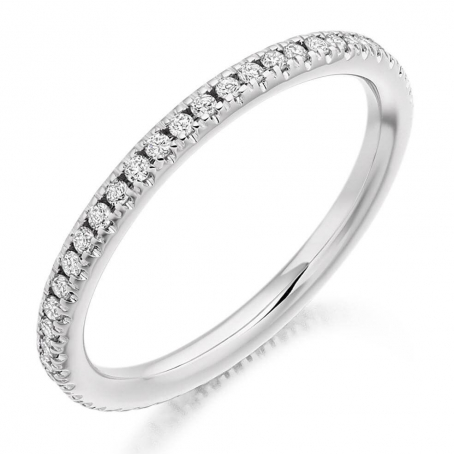 White Gold Full Set Diamond Wedding Ring