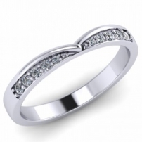 9ct White Gold Diamond Wedding Ring