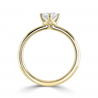 18ct Yellow Gold Brilliant Cut Diamond Engagement Ring