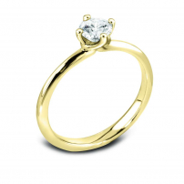 18ct Yellow Gold Brilliant Cut Diamond Engagement Ring