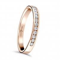 18ct Yellow Gold Delicate Diamond Wedding Ring