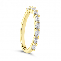 18ct Yellow gold Oval Diamond Wedding Ring