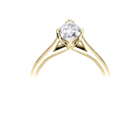 18ct Yellow Gold Single Stone Marquise Diamond Engagement Ring
