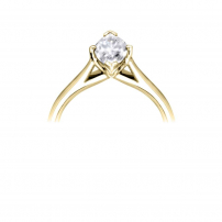 18ct Yellow Gold Single Stone Marquise Diamond Engagement Ring