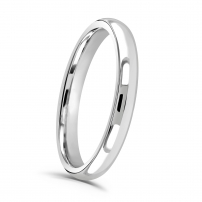 2.5mm Court Shape Wedding Ring