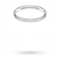 2.5mm Court Shaped Wedding Ring