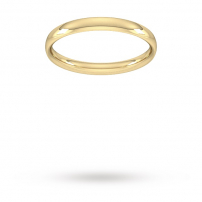 2.5mm Court Shaped Wedding Ring