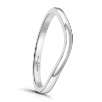 2.5mm Curved Wedding Ring - Silhouette