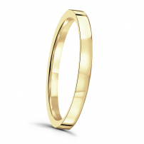 2mm Flat Top Court Wedding Ring