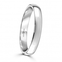 3mm Court Shape Wedding Ring