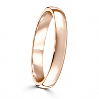 3mm Court Shape Wedding Ring