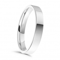 3mm Flat Top Court Wedding Ring