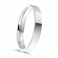 3mm Flat Top Court Wedding Ring