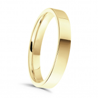 3mm Flat Top Court Wedding Ring