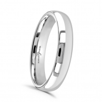 4mm Court Shape Wedding Ring