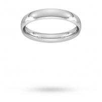 4mm Court Shaped Wedding Ring