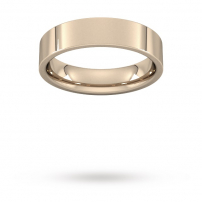 4mm Flat Top Court Shaped Wedding Ring