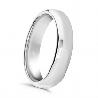 5mm Rounded Edge Plain Wedding Ring