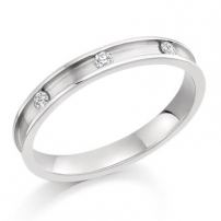 Palladium Diamond Wedding Ring