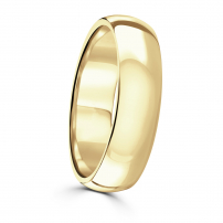 6mm Court Shape Wedding Ring