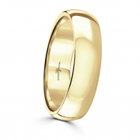 6mm Court Shape Wedding Ring