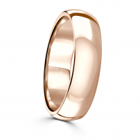 6mm Court Shape Wedding Ring