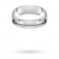 6mm Court Shaped Wedding Ring
