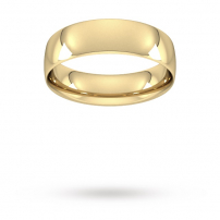 6mm Court Shaped Wedding Ring