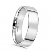 6mm Flat Top Court Wedding Ring