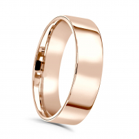 6mm Flat Top Court Wedding Ring