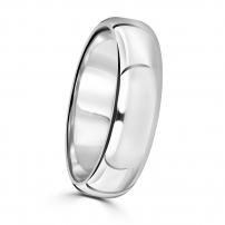6mm Rounded Edge Plain Wedding Ring