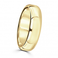 6mm Rounded Edge Plain Wedding Ring