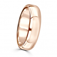 6mm Rounded Edge Plain Wedding Ring