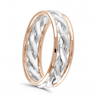6mm Wire Twist Wedding Ring