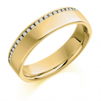 9ct White Gold Fully Set Ladies Diamond Wedding Ring