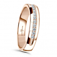 9ct White Gold Rhodium plated Diamond Ring